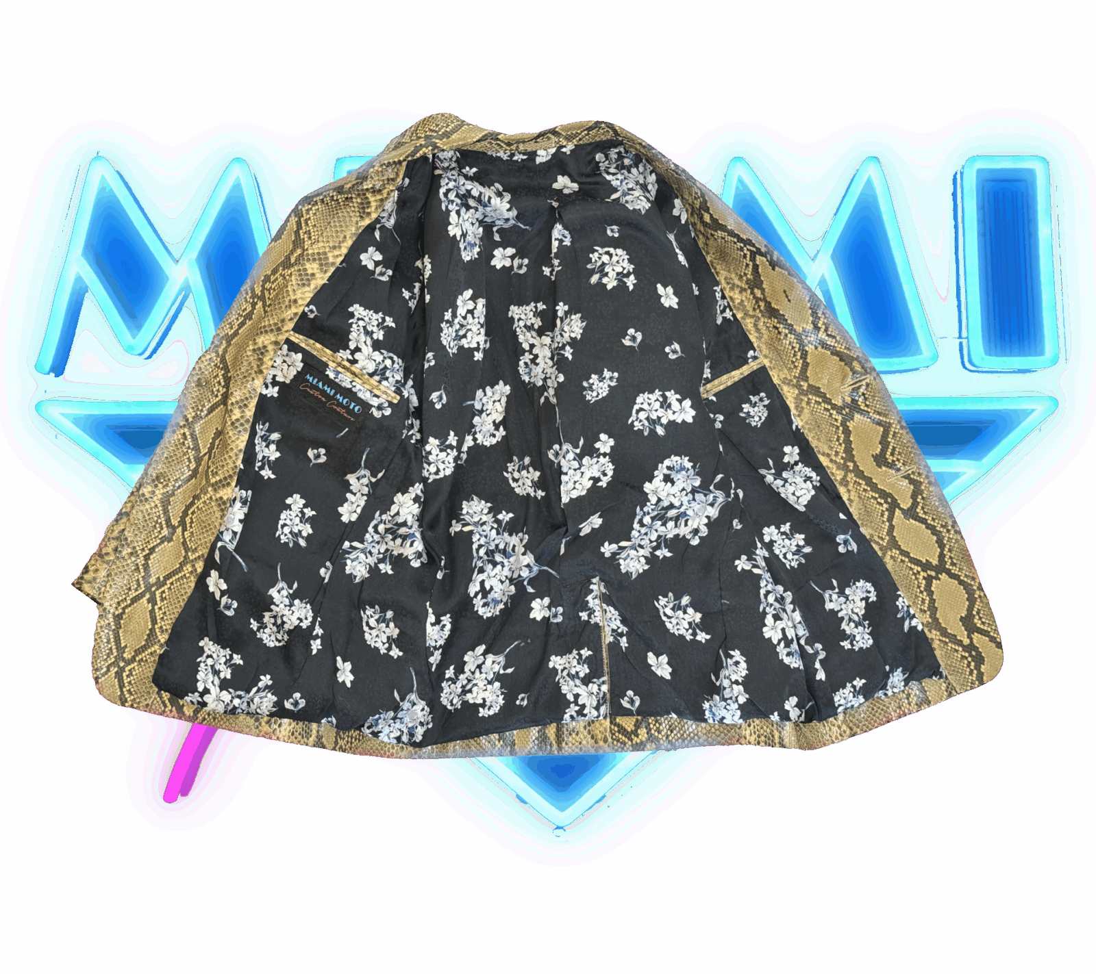 Miami Moto Custom Couture Fugitive Heart Jacket Open